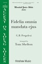 Fidelia Omnia Mandata Ejus Unison choral sheet music cover